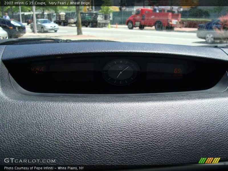 Ivory Pearl / Wheat Beige 2007 Infiniti G 35 Coupe
