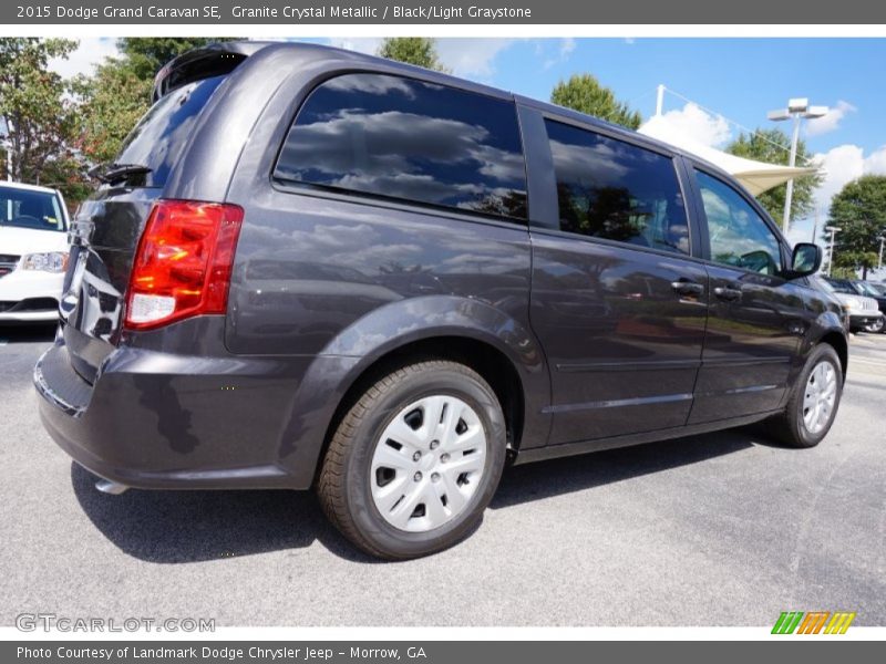 Granite Crystal Metallic / Black/Light Graystone 2015 Dodge Grand Caravan SE