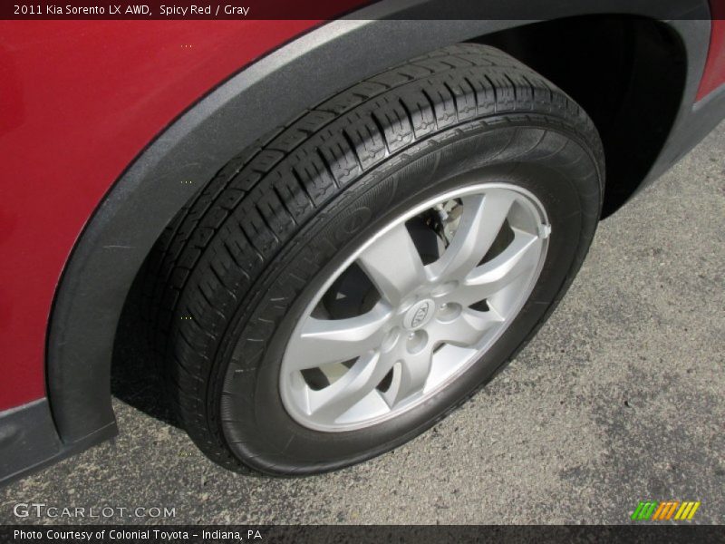 Spicy Red / Gray 2011 Kia Sorento LX AWD