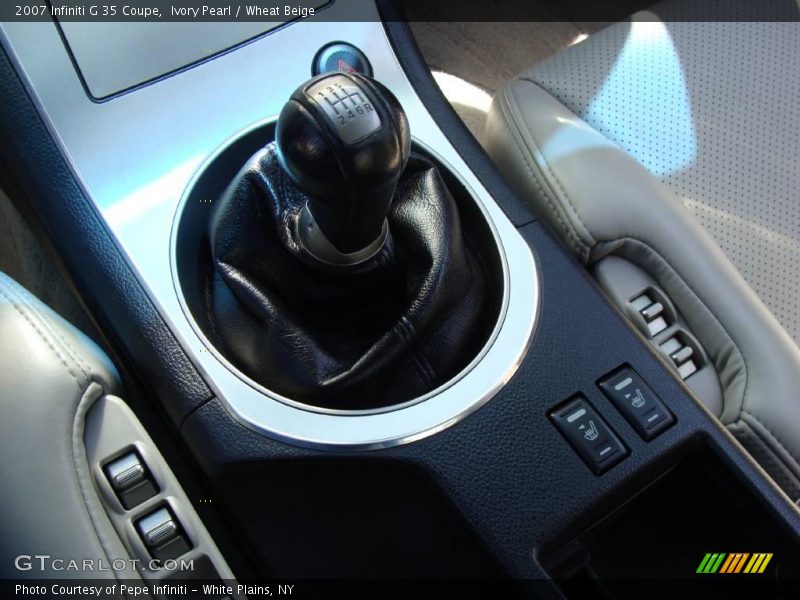 Ivory Pearl / Wheat Beige 2007 Infiniti G 35 Coupe