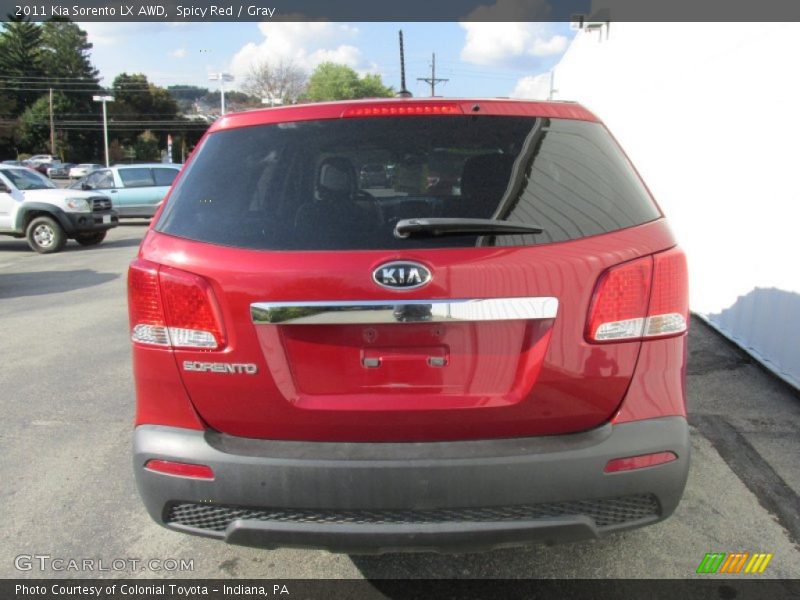 Spicy Red / Gray 2011 Kia Sorento LX AWD
