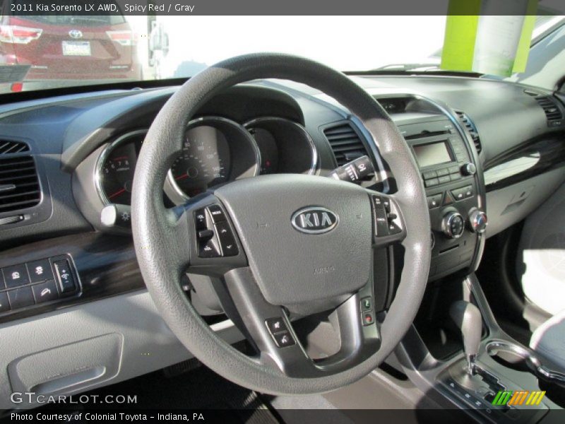 Spicy Red / Gray 2011 Kia Sorento LX AWD
