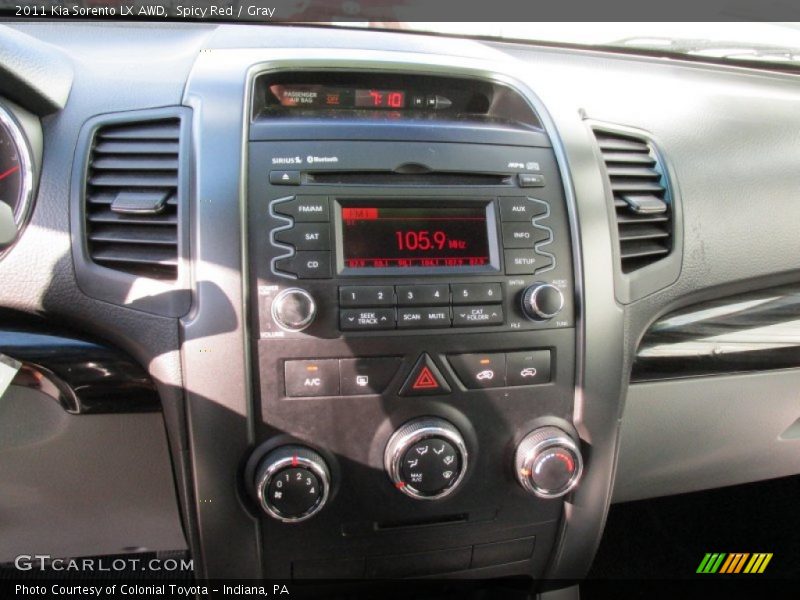 Spicy Red / Gray 2011 Kia Sorento LX AWD