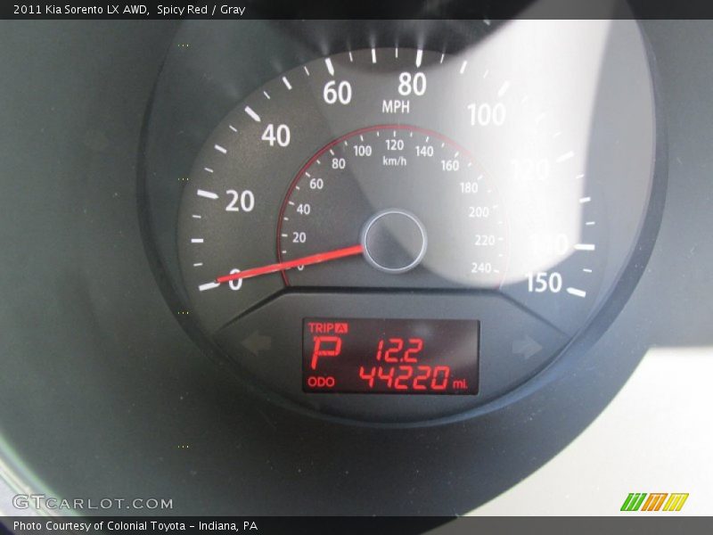 Spicy Red / Gray 2011 Kia Sorento LX AWD