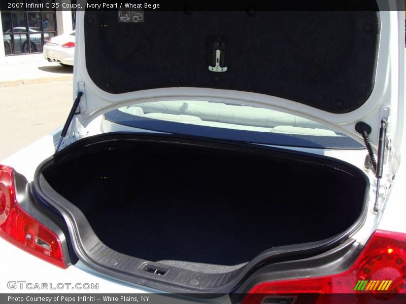Ivory Pearl / Wheat Beige 2007 Infiniti G 35 Coupe