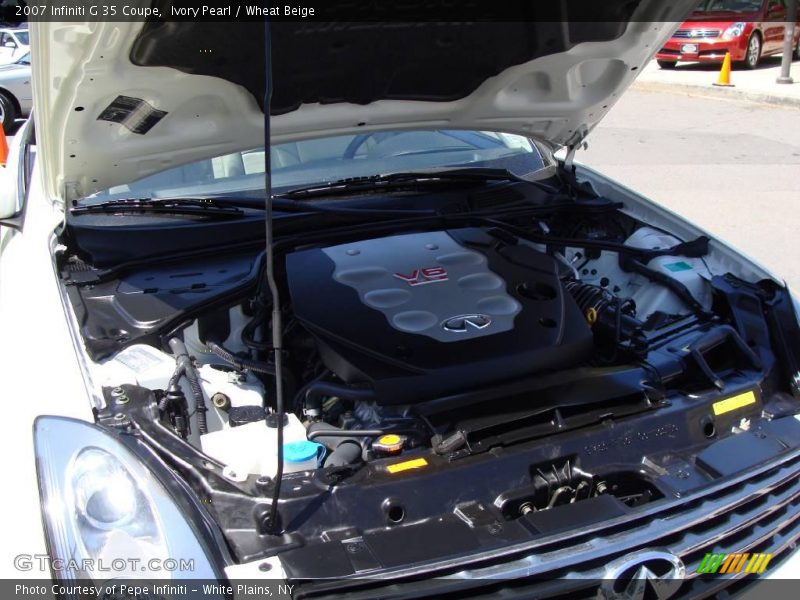 Ivory Pearl / Wheat Beige 2007 Infiniti G 35 Coupe