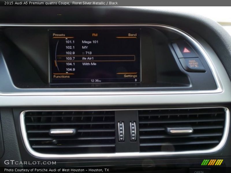 Floret Silver Metallic / Black 2015 Audi A5 Premium quattro Coupe