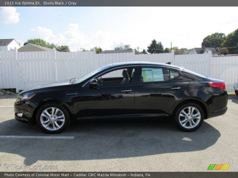 Ebony Black / Gray 2013 Kia Optima EX