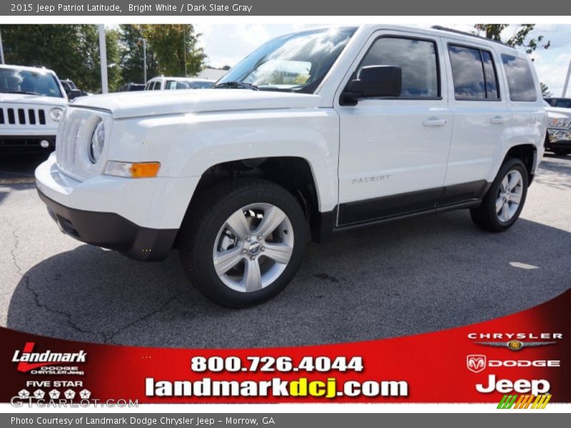 Bright White / Dark Slate Gray 2015 Jeep Patriot Latitude