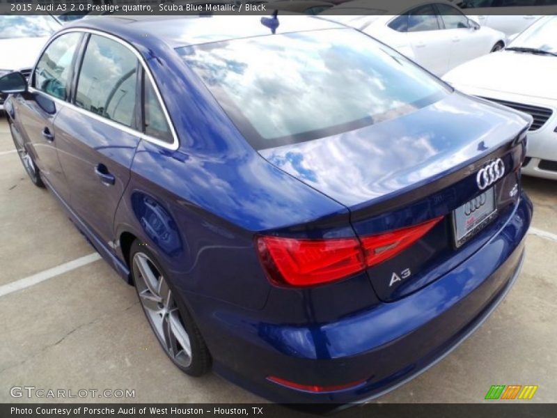 Scuba Blue Metallic / Black 2015 Audi A3 2.0 Prestige quattro