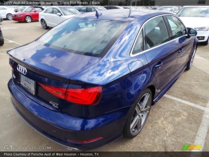 Scuba Blue Metallic / Black 2015 Audi A3 2.0 Prestige quattro