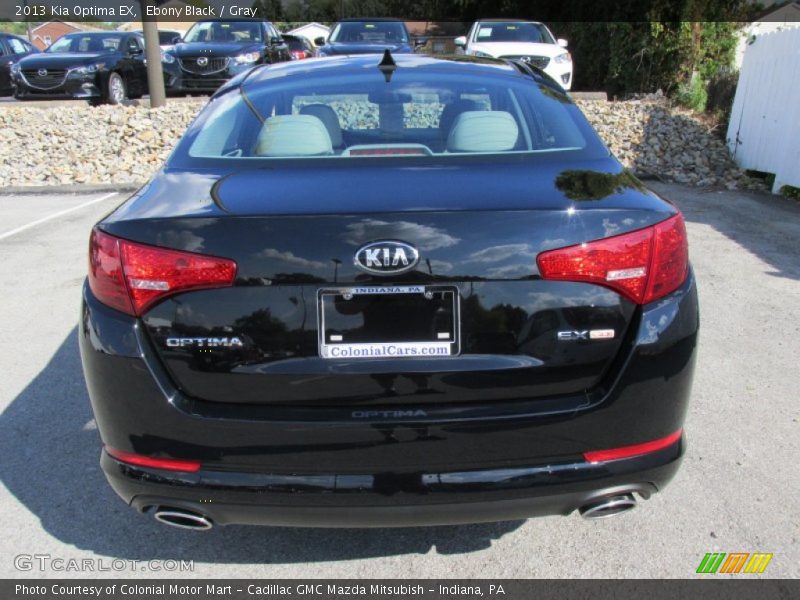 Ebony Black / Gray 2013 Kia Optima EX