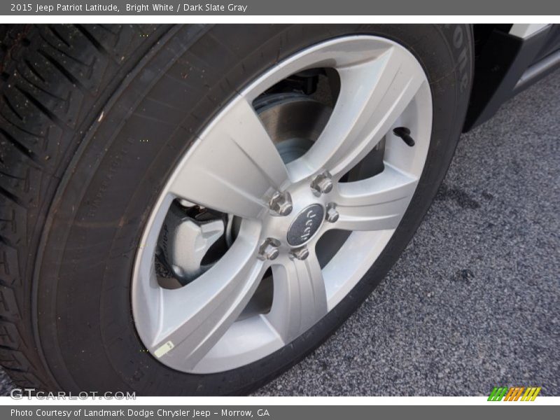 Bright White / Dark Slate Gray 2015 Jeep Patriot Latitude