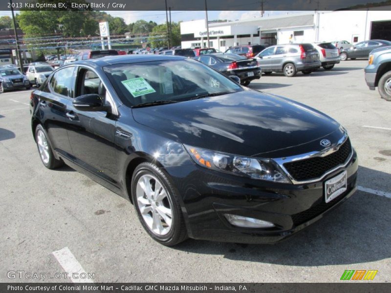 Ebony Black / Gray 2013 Kia Optima EX
