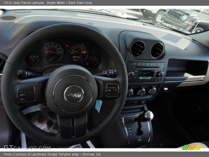 Bright White / Dark Slate Gray 2015 Jeep Patriot Latitude