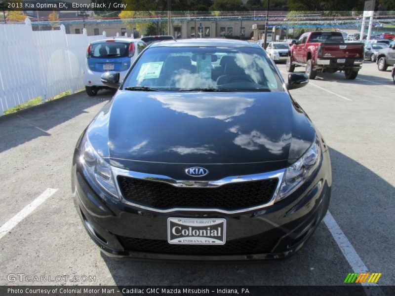 Ebony Black / Gray 2013 Kia Optima EX