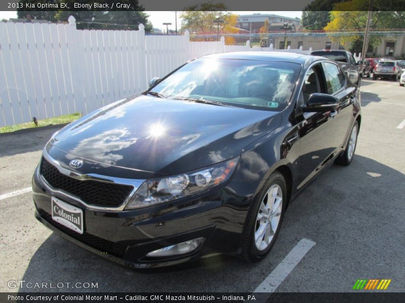 Ebony Black / Gray 2013 Kia Optima EX