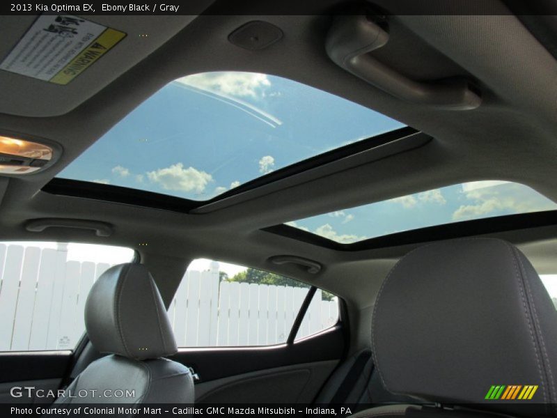 Ebony Black / Gray 2013 Kia Optima EX