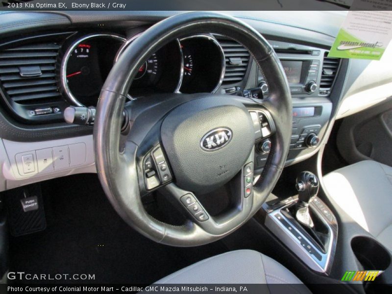 Ebony Black / Gray 2013 Kia Optima EX