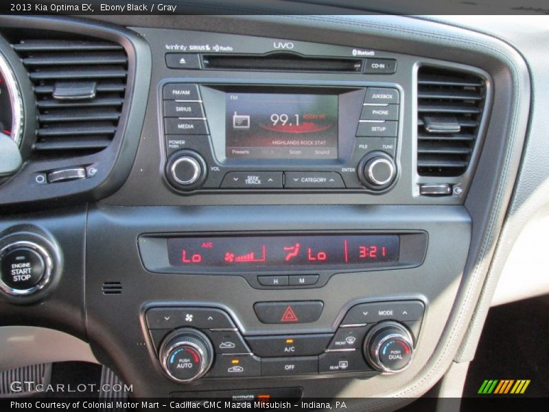 Ebony Black / Gray 2013 Kia Optima EX
