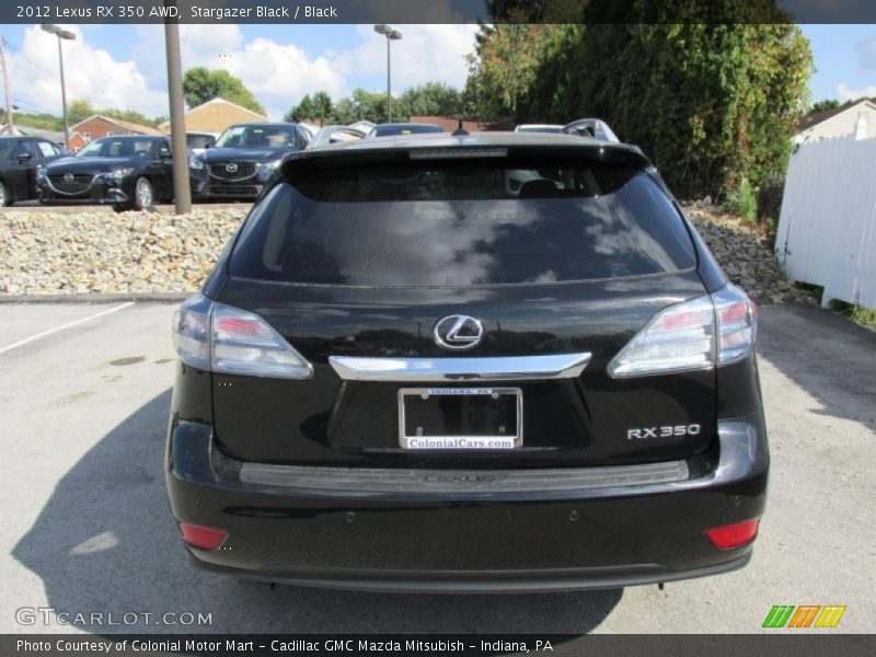 Stargazer Black / Black 2012 Lexus RX 350 AWD