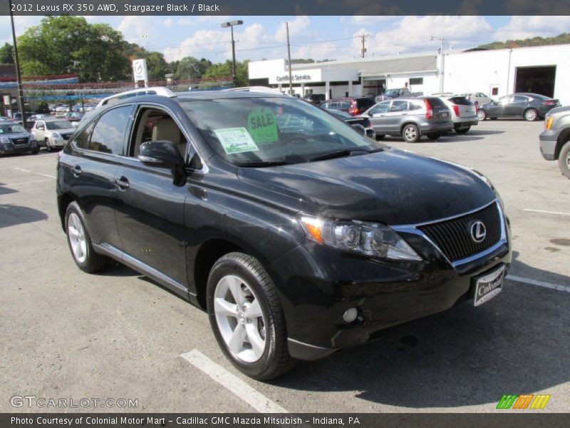 Stargazer Black / Black 2012 Lexus RX 350 AWD