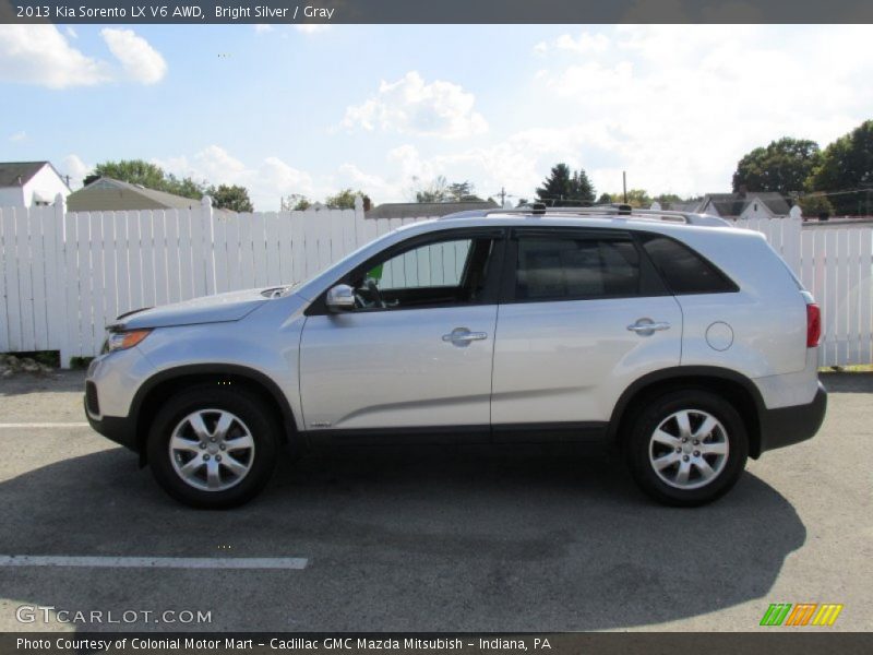 Bright Silver / Gray 2013 Kia Sorento LX V6 AWD