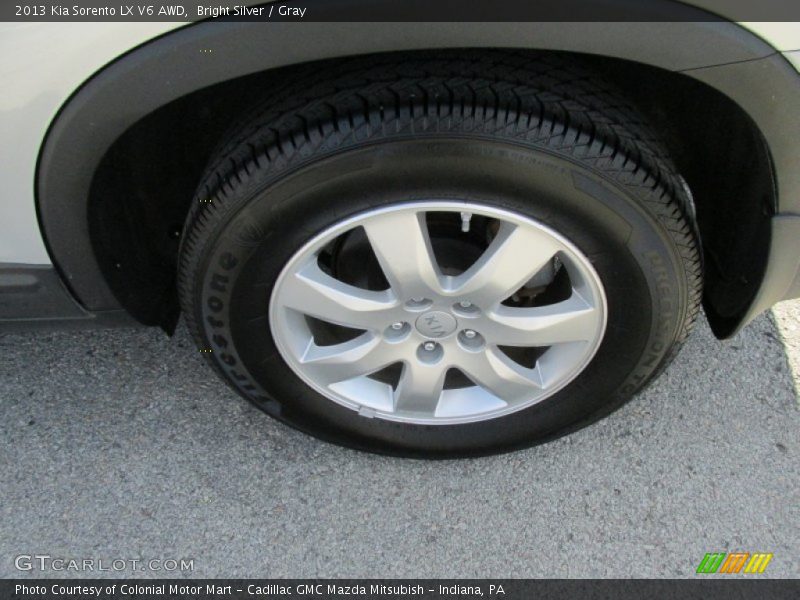 Bright Silver / Gray 2013 Kia Sorento LX V6 AWD