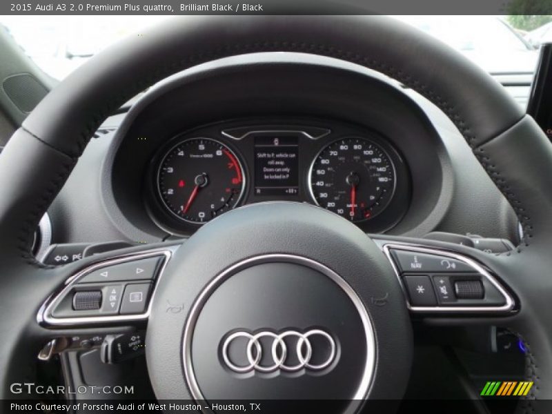 Brilliant Black / Black 2015 Audi A3 2.0 Premium Plus quattro