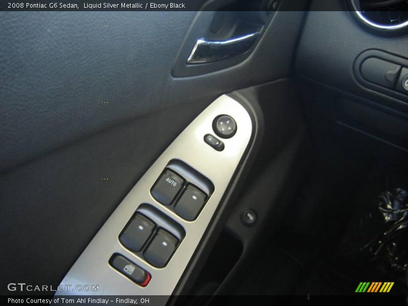 Liquid Silver Metallic / Ebony Black 2008 Pontiac G6 Sedan