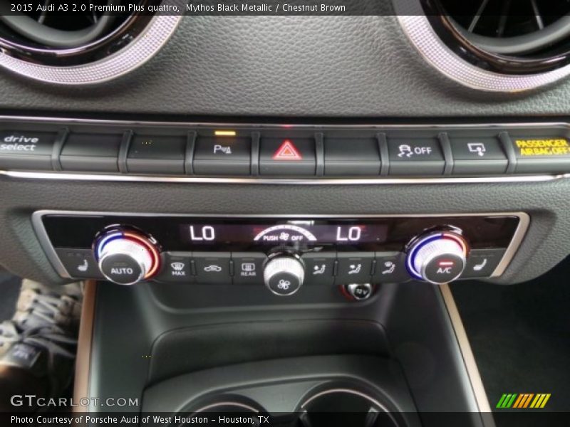 Mythos Black Metallic / Chestnut Brown 2015 Audi A3 2.0 Premium Plus quattro