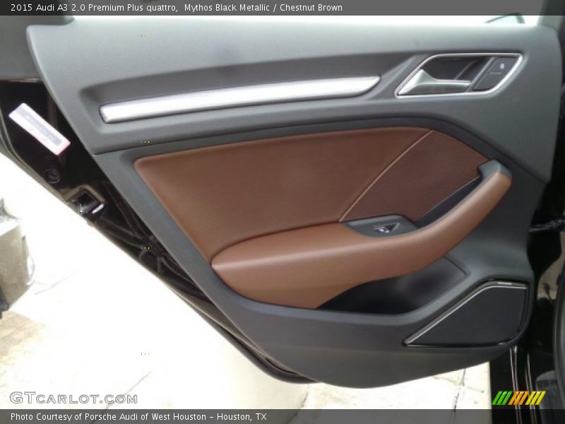 Mythos Black Metallic / Chestnut Brown 2015 Audi A3 2.0 Premium Plus quattro