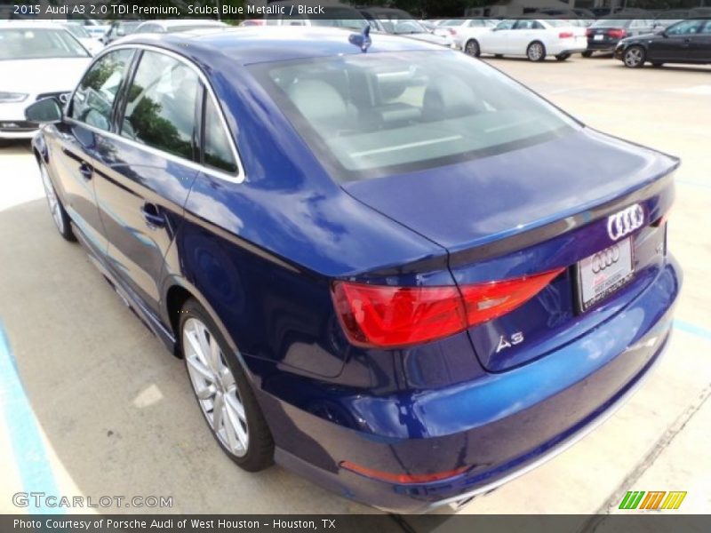 Scuba Blue Metallic / Black 2015 Audi A3 2.0 TDI Premium