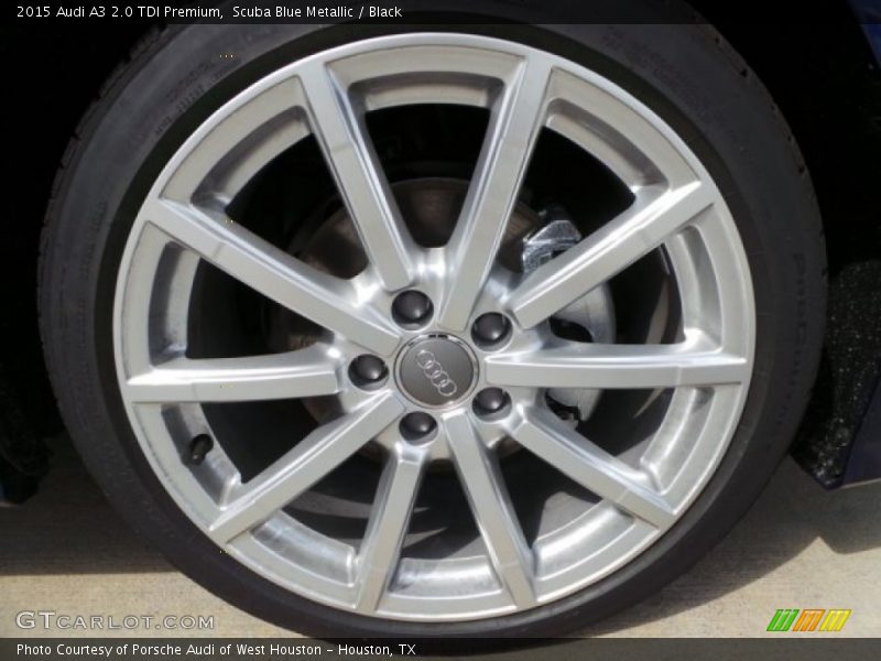 Scuba Blue Metallic / Black 2015 Audi A3 2.0 TDI Premium