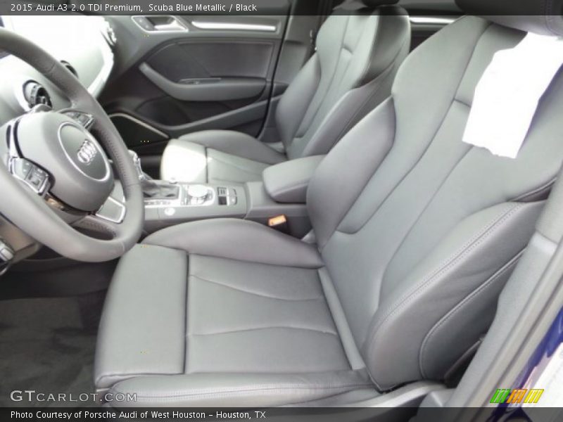 Scuba Blue Metallic / Black 2015 Audi A3 2.0 TDI Premium