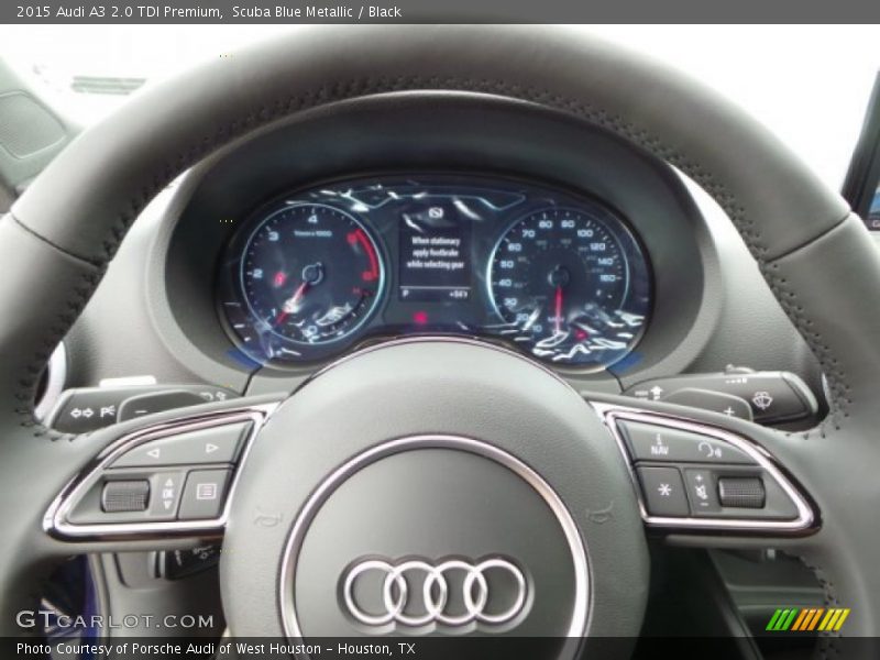 Scuba Blue Metallic / Black 2015 Audi A3 2.0 TDI Premium