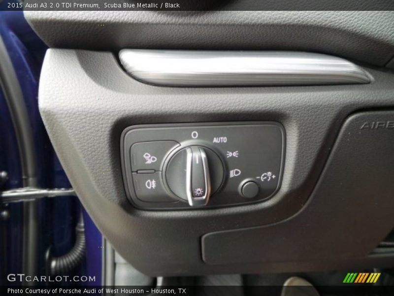 Scuba Blue Metallic / Black 2015 Audi A3 2.0 TDI Premium