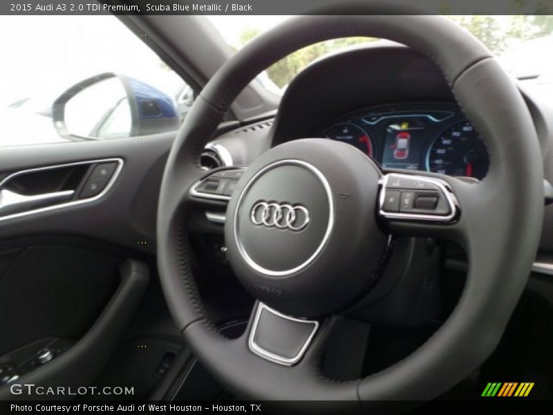 Scuba Blue Metallic / Black 2015 Audi A3 2.0 TDI Premium