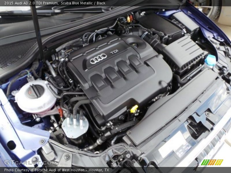 Scuba Blue Metallic / Black 2015 Audi A3 2.0 TDI Premium
