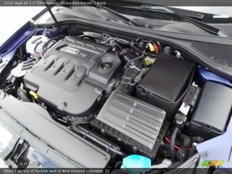 Scuba Blue Metallic / Black 2015 Audi A3 2.0 TDI Premium