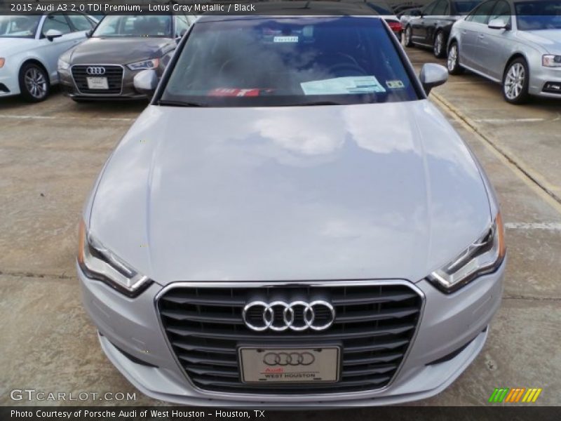 Lotus Gray Metallic / Black 2015 Audi A3 2.0 TDI Premium