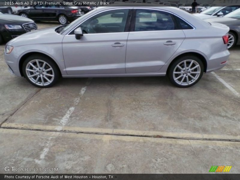 Lotus Gray Metallic / Black 2015 Audi A3 2.0 TDI Premium
