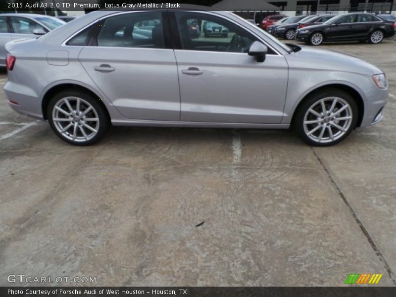 Lotus Gray Metallic / Black 2015 Audi A3 2.0 TDI Premium