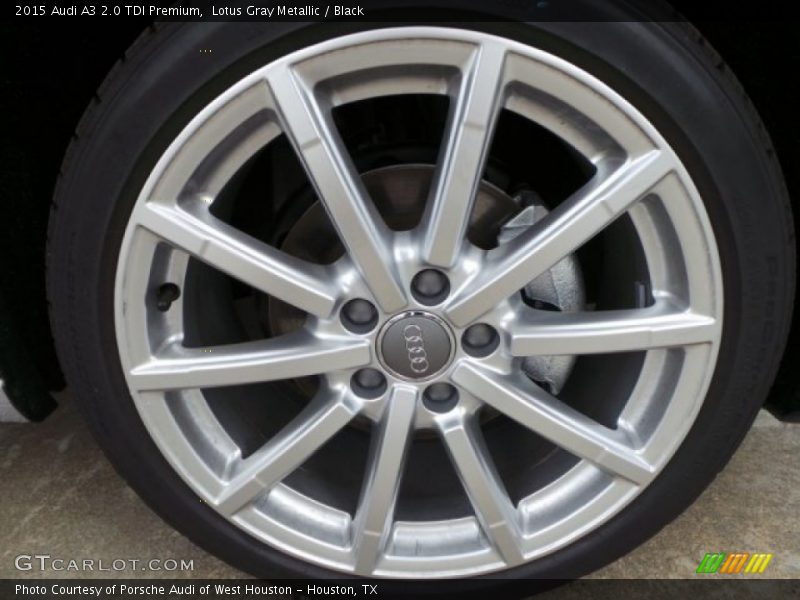 Lotus Gray Metallic / Black 2015 Audi A3 2.0 TDI Premium