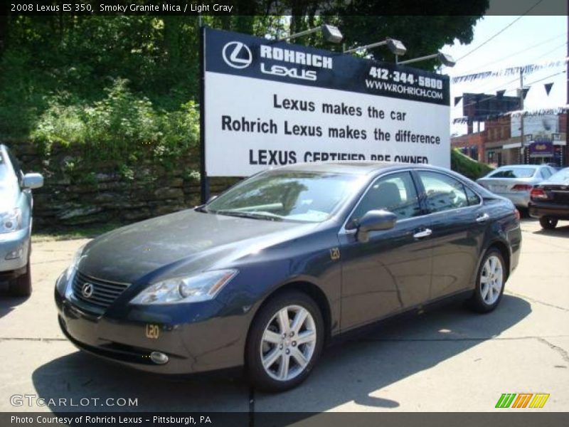 Smoky Granite Mica / Light Gray 2008 Lexus ES 350