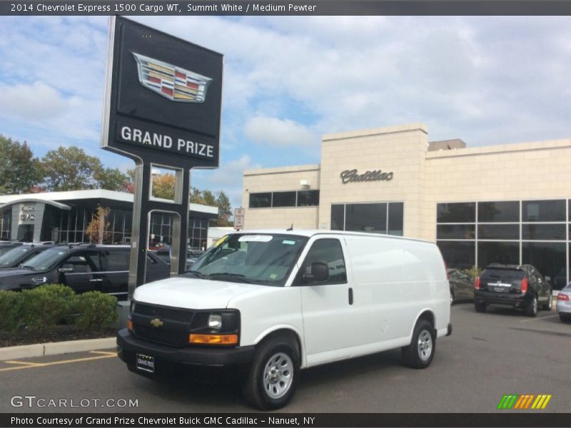 Summit White / Medium Pewter 2014 Chevrolet Express 1500 Cargo WT