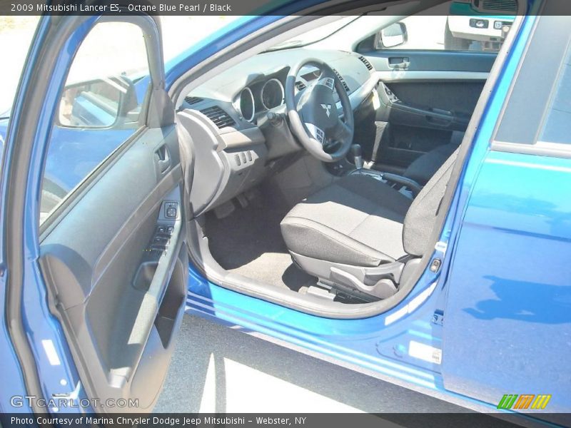 Octane Blue Pearl / Black 2009 Mitsubishi Lancer ES