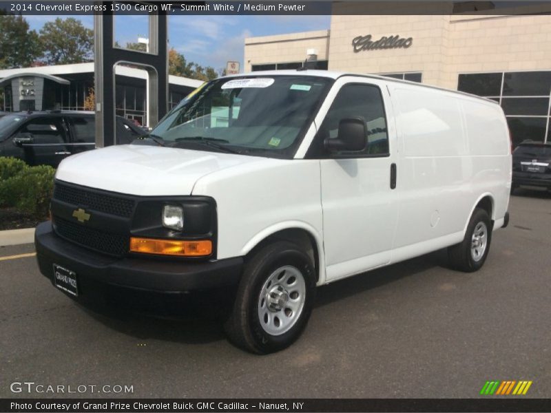 Summit White / Medium Pewter 2014 Chevrolet Express 1500 Cargo WT