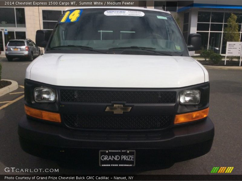 Summit White / Medium Pewter 2014 Chevrolet Express 1500 Cargo WT