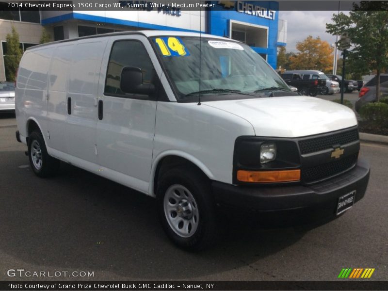 Summit White / Medium Pewter 2014 Chevrolet Express 1500 Cargo WT